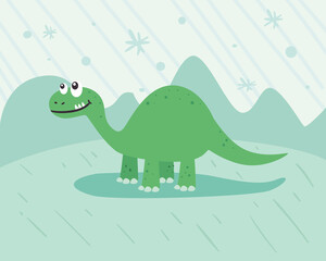 dinosaur at landscape