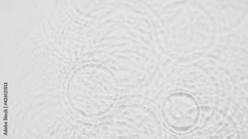 Aufkleber up close, top view, slow motion various waves of the water surface hitting the sun's rays, making th