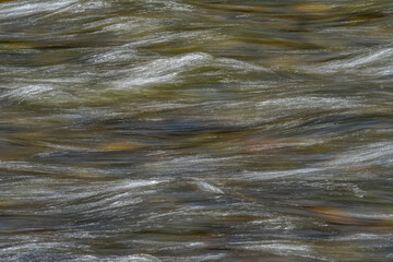 Motion blurred water of Salmon River