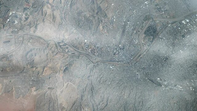El Paso and Ciudad Juarez from Space. Elements of this Video furnished by NASA.  