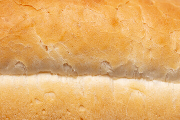Fresh crusty bread as background.