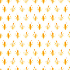 Abstract Seamless Pattern Orange Doodle Background Vector