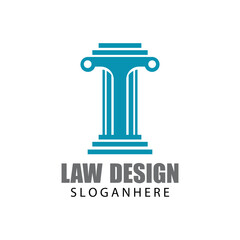 justice law Logo Template vector illsutration design