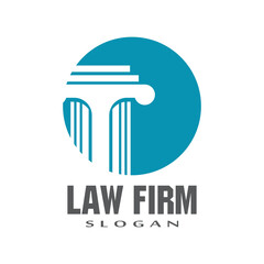 justice law Logo Template vector illsutration design