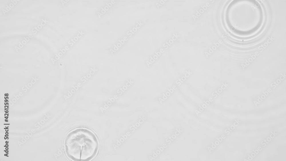 Poster up close, top view, slow motion various waves of the water surface hitting the sun's rays, making th