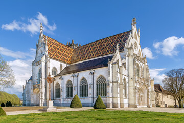 Royal Monastery of Brou, Bourg-en-Bresse, France - obrazy, fototapety, plakaty