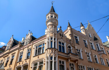 Fototapeta na wymiar Riga city development department and construction board office, Latvia