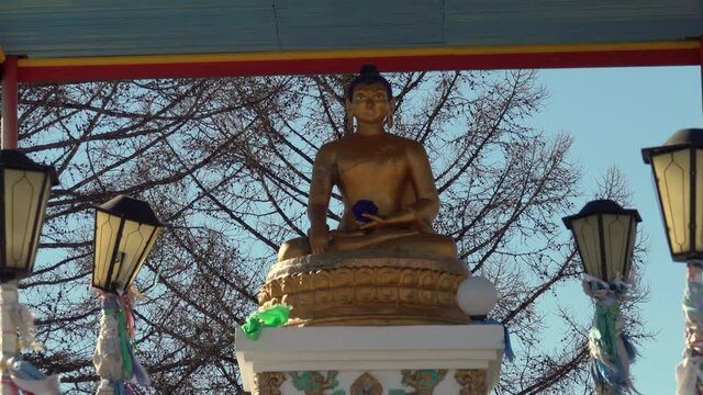 Buddha Statue in Tunka Valley, Buryatia, Russia