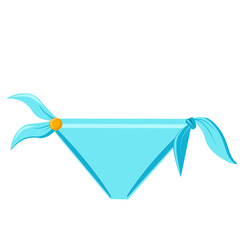 Vector image of a women's swimsuit. Beach wear