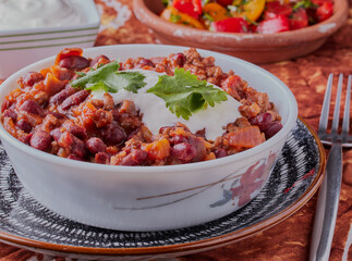 Traditional Mexican chilli con carne.
