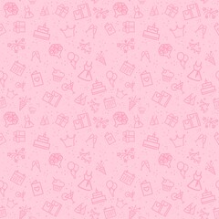 Seamless birthday pattern