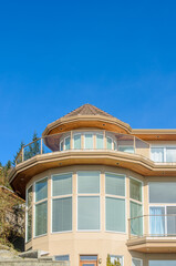 The top of the house with nice window.