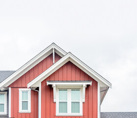 The top of the house with nice window.