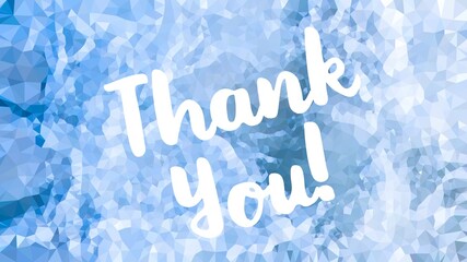 Thank You Card. Hand Written Lettering for Title, Heading, Photo Overlay, Wedding Invitation, Thank You Message.