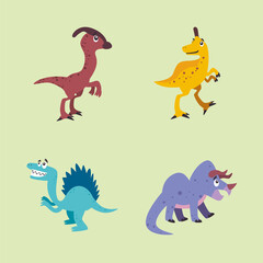 dinosaurs symbol collection