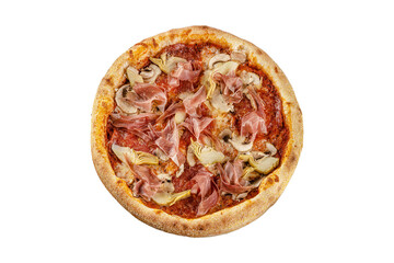 Italian food. Set of 24 pizzas on a white background. Isolates.