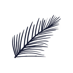 Palm leaf silhouette