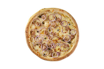 Italian food. Set of 24 pizzas on a white background. Isolates.