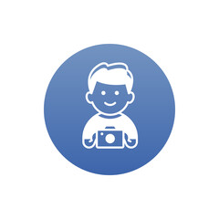 Capturing device Vector Round Icon. Art and Culture Symbol Eps 10 File.