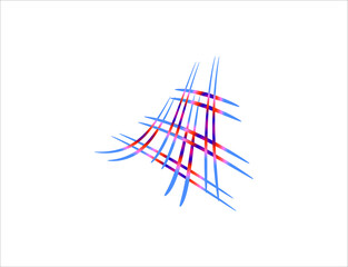 Abstract colorful symbol isolated on white background, Colorful logo, icon design