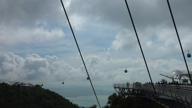 mountain top vie from langkawi cable car station.
