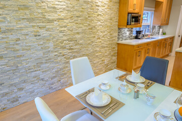Modern dining room in luxury house.