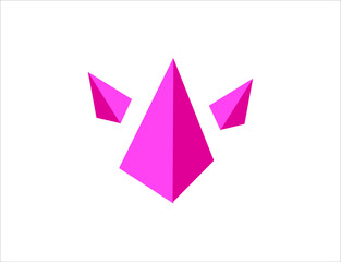 Abstract colorful symbol isolated on white background, Colorful logo, icon design