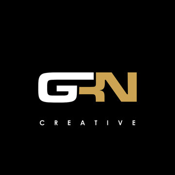 GRN Letter Initial Logo Design Template Vector Illustration