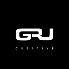 GRU Letter Initial Logo Design Template Vector Illustration