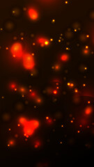 Red and Orange Bokeh Lights Stories Abstract Background. Vector illustration
