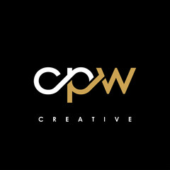 CPW Letter Initial Logo Design Template Vector Illustration