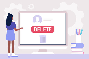 Deactivation account concept