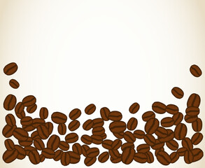 Blank coffee beans frame