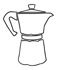Italian coffee maker or moka pot