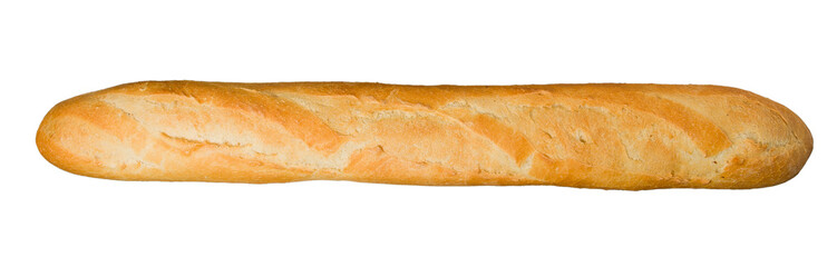 baguette isolated on white background