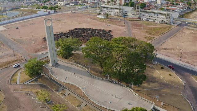 AMAP&Aacute; MACAP&Aacute; IMAGEM DRONE MARCO ZERO LINHA DO EQUADOR