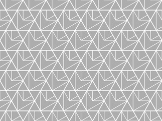 The geometric pattern with lines. Seamless vector background. White and gray texture. Graphic modern pattern. Simple lattice graphic design.