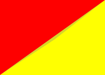 Background from two triangles. Red and yellow.