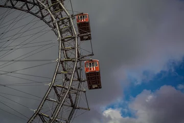 Deurstickers Ferris wheel in an amusement park © edojob