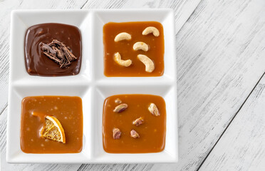 Variety of caramel