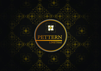 Background elegant creative thai pattern modern