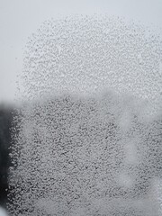 Ice pattern on the window
