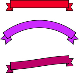 colorful ribbons