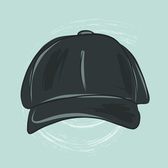 Beautiful fashion drawn vector cap