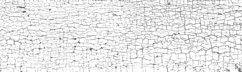 Vector black and white grunge pattern made from natural cracked paint surface. Cool  of cracks, stains, scratches, splash, etc for print and design. Crackle paint overlay. EPS10.