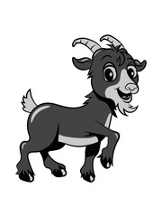 Ziege meckern lächeln 