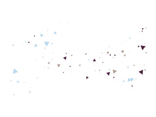 Triangle Explosion Confetti. Exploded Star Graphic. Flying Shattered