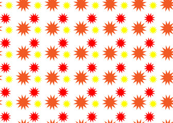 Multi-pointed star. Seamless texture. Graphics and design.