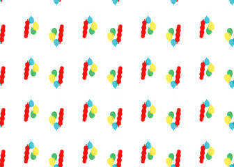 Balloon. Festive background. Seamless texture.