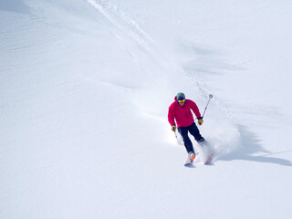 Ski tour in Godeanu Mountains, Carpathians, Romania, Europe